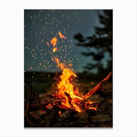 Fire Forest Canvas Print