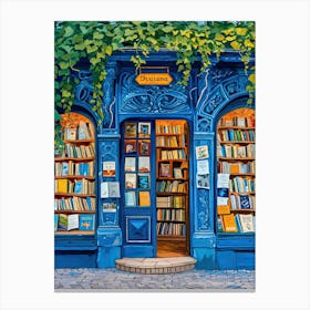 Munich Book Nook Bookshop 4 Canvas Print