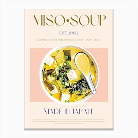 Miso Soup Mid Century Canvas Print