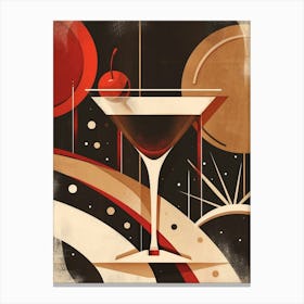 Art Deco Espresso Martini 3 Canvas Print