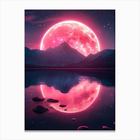 Pink Moon Canvas Print