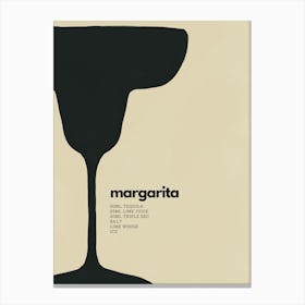 Neutral Margarita Cocktail Canvas Print