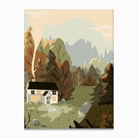 House In The Woods Canvas Print