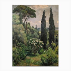 Cypress Trees 4 Canvas Print