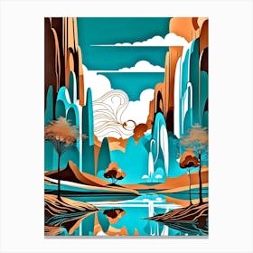 Abstract Landscape Painting 4 Canvas Print