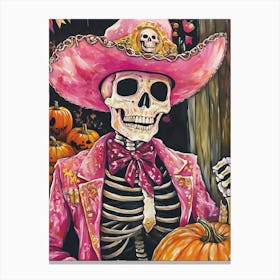 Day Of The Dead Skeleton 7 Canvas Print