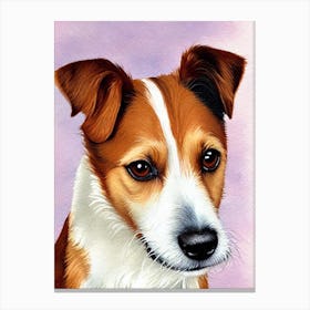 Russell Terrier Watercolour dog Canvas Print