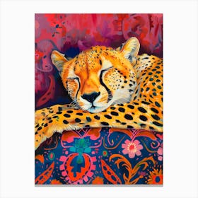 Resting Cheetah Canvas Print