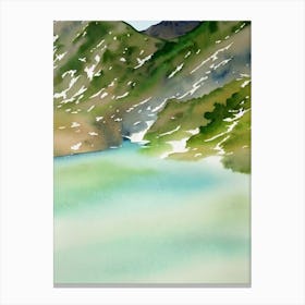 Hemis National Park India Water Colour Poster Canvas Print