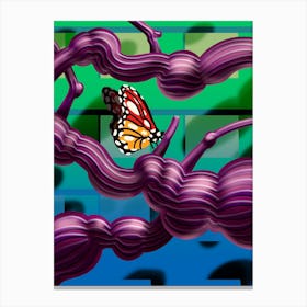 Digital Nature (Butterfly) Canvas Print