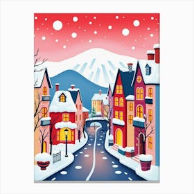 Winter Village 1 Canvas Print