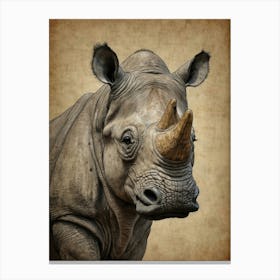 Rhino Canvas Print Canvas Print