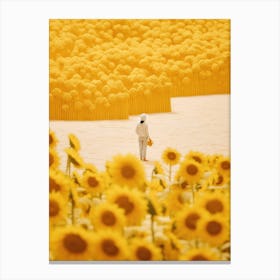 Sunflower Field 4 Canvas Print