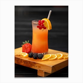 Juice Orange Fresh Canvas Print