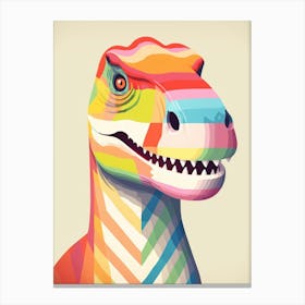 Colourful Dinosaur Carcharodontosaurus 2 Canvas Print