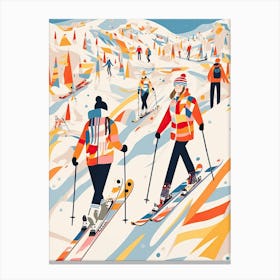 Are, Sweden, Ski Resort Illustration 0 Canvas Print