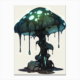 Dripping Mushroom Canvas Print