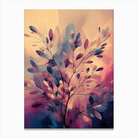 Abstract Leaves Painting 1 Canvas Print