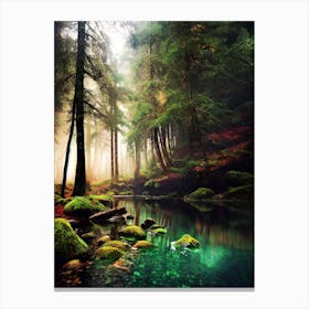 Mossy Forest 6 Canvas Print