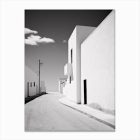 Almeria, Spain, Black And White Analogue Photography 3 Canvas Print