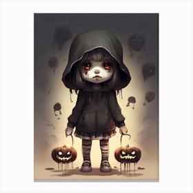 Halloween Girl 1 Canvas Print