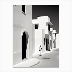 Hammamet, Tunisia, Black And White Photography 1 Canvas Print