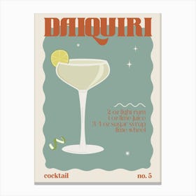 Daiquiri Cocktail Canvas Print