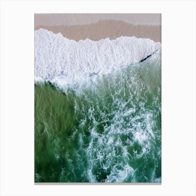 Wave And Beach Canvas Print