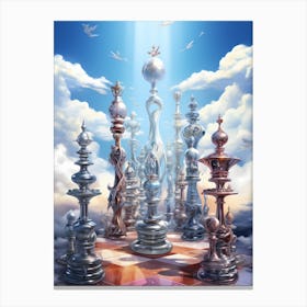 Chess Pieces In The Sky 1 Canvas Print
