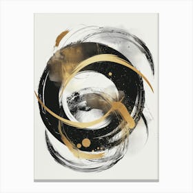 Gold And Black Canvas Print 36 Canvas Print