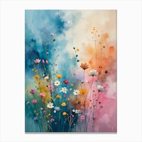 Abstract Of Flowers Canvas Print