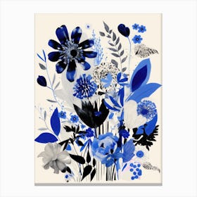 Blue Flowers 25 Canvas Print