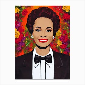 Whitney Houston Illustration Movies Canvas Print