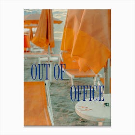 Out of office 1 Canvas Print