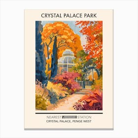 Crystal Palace Park London Parks Garden 3 Canvas Print