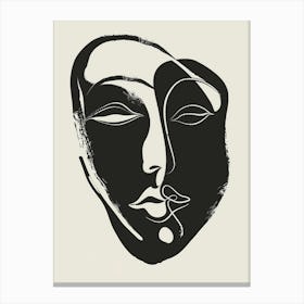 Mask Of A Woman 1 Canvas Print