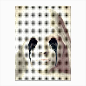 American Horror Story In Dots Art Style Canvas Print