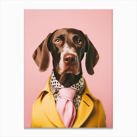 A German Shorthaired Pointer Dog 3 Canvas Print