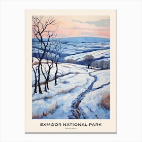 Exmoor National Park England 2 Poster Canvas Print