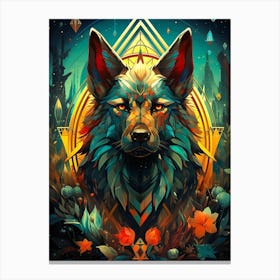 Wolf Native Canvas Print