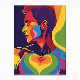 Rainbow Heart Canvas Print