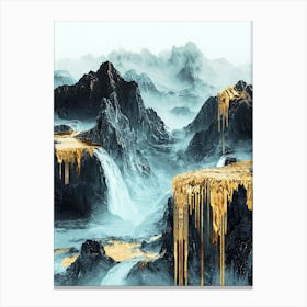 Everest Glow Gilded Aesthetics Canvas Print