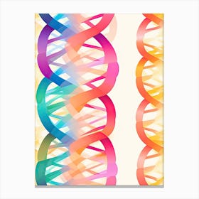 Watercolour Dna 11 Canvas Print