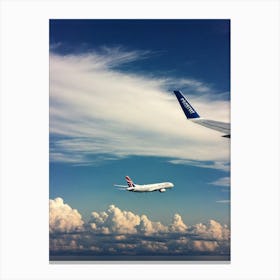 Plane In The Sky  Canvas Print