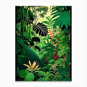 Majestic Jungle 2 Botanical Canvas Print