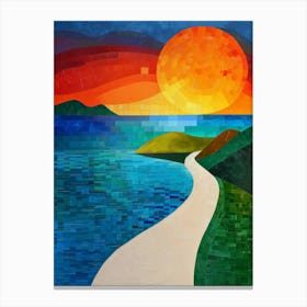 Sunset Road 3 Canvas Print