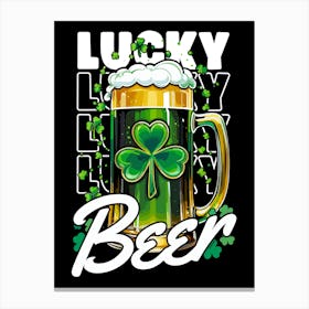 Lucky Beer Canvas Print