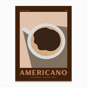 Americano Canvas Print