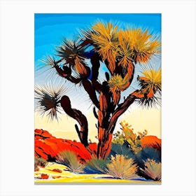Joshua Tree By Desert Spring Nat Viga Style  (4) Canvas Print