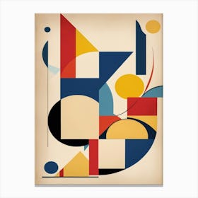 bauhaus geometric exhibition print 5 Canvas Print